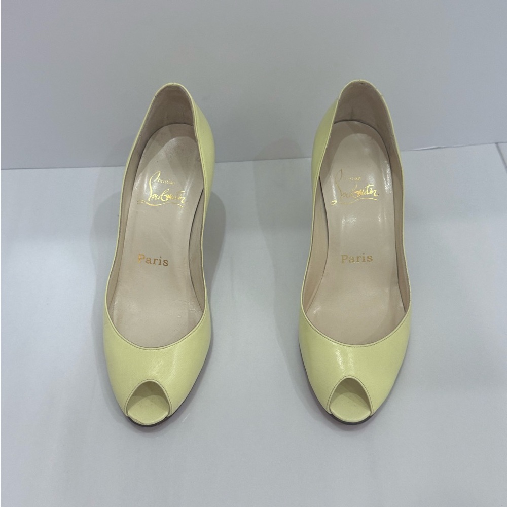 Christian Louboutin Yellow Patent Leather Heels